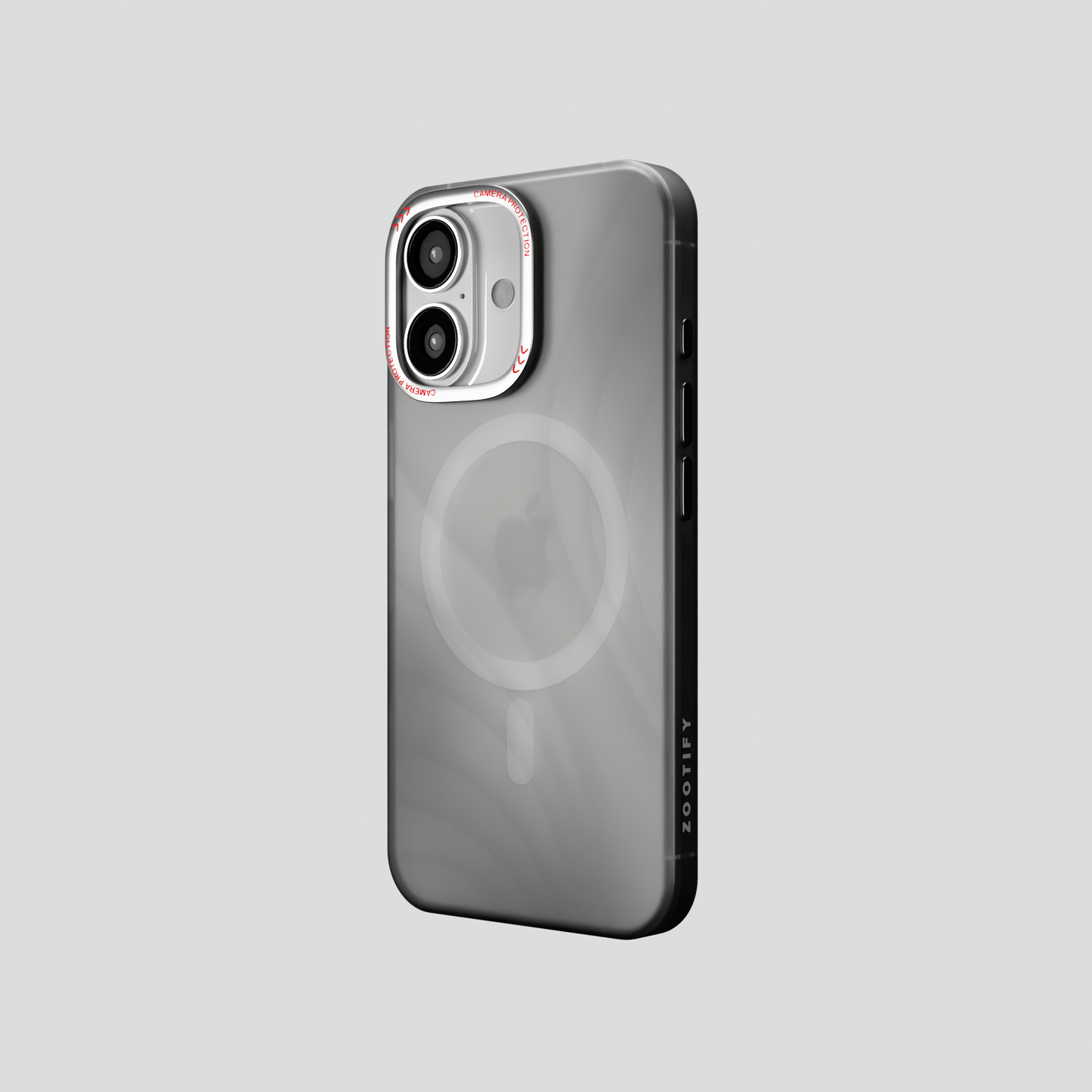MeteorGlow – Titanium Grey Unique Frosted Finish MagSafe Case for iPhone 16