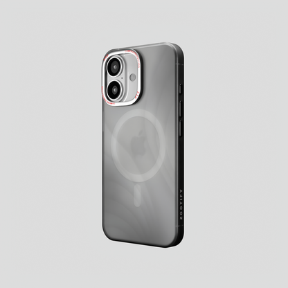MeteorGlow – Titanium Grey Unique Frosted Finish MagSafe Case for iPhone 16