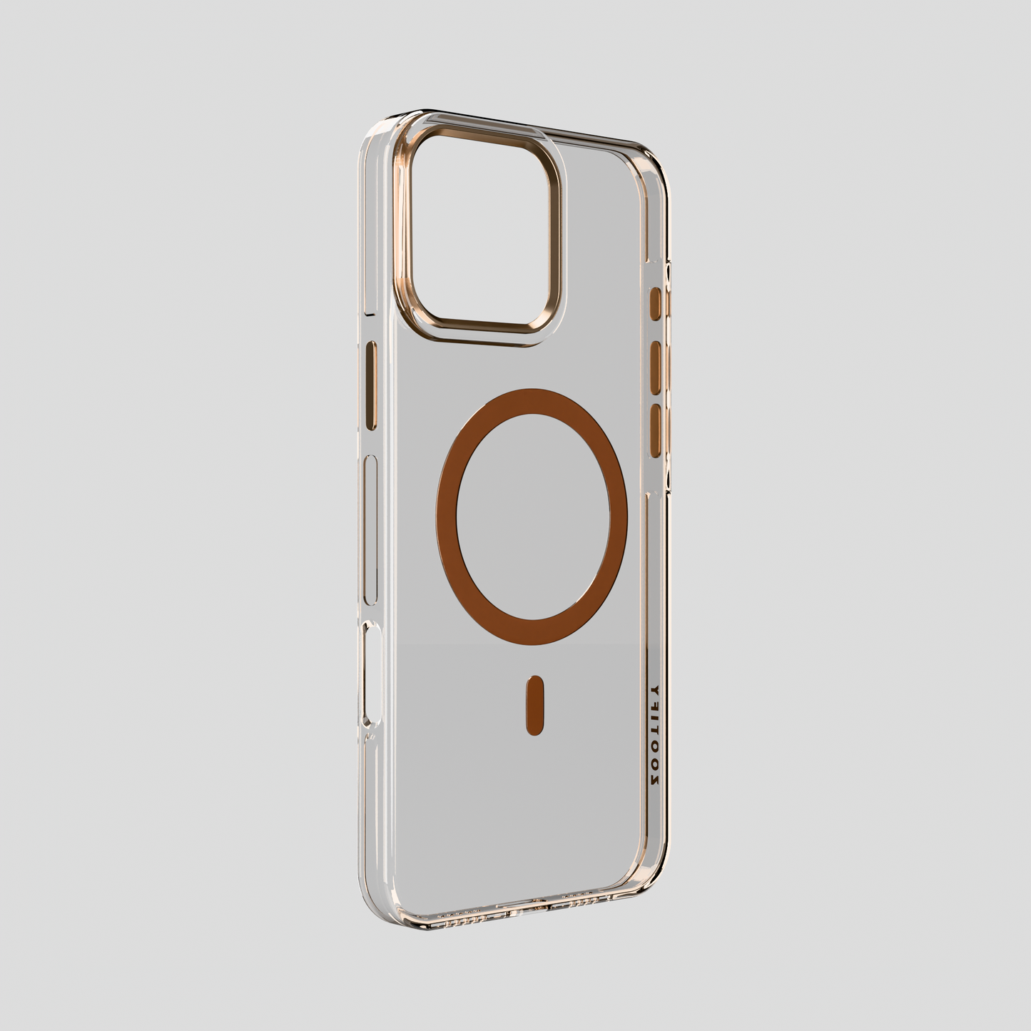 Crystal Flux – Desert Transparent Magnetic Case for iPhone 16 pro max