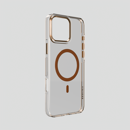 Crystal Flux – Desert Transparent Magnetic Case for iPhone 16 pro max