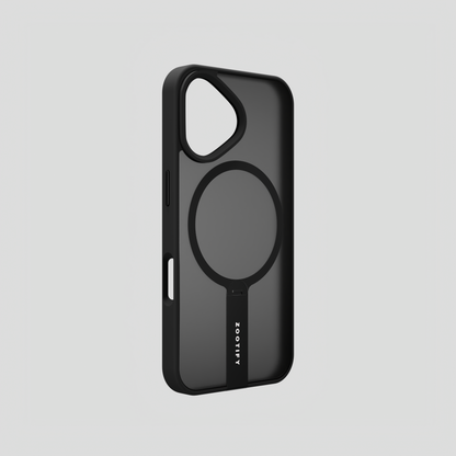 FroStand – Black Matte MagSafe T-Stand Case for iPhone 16