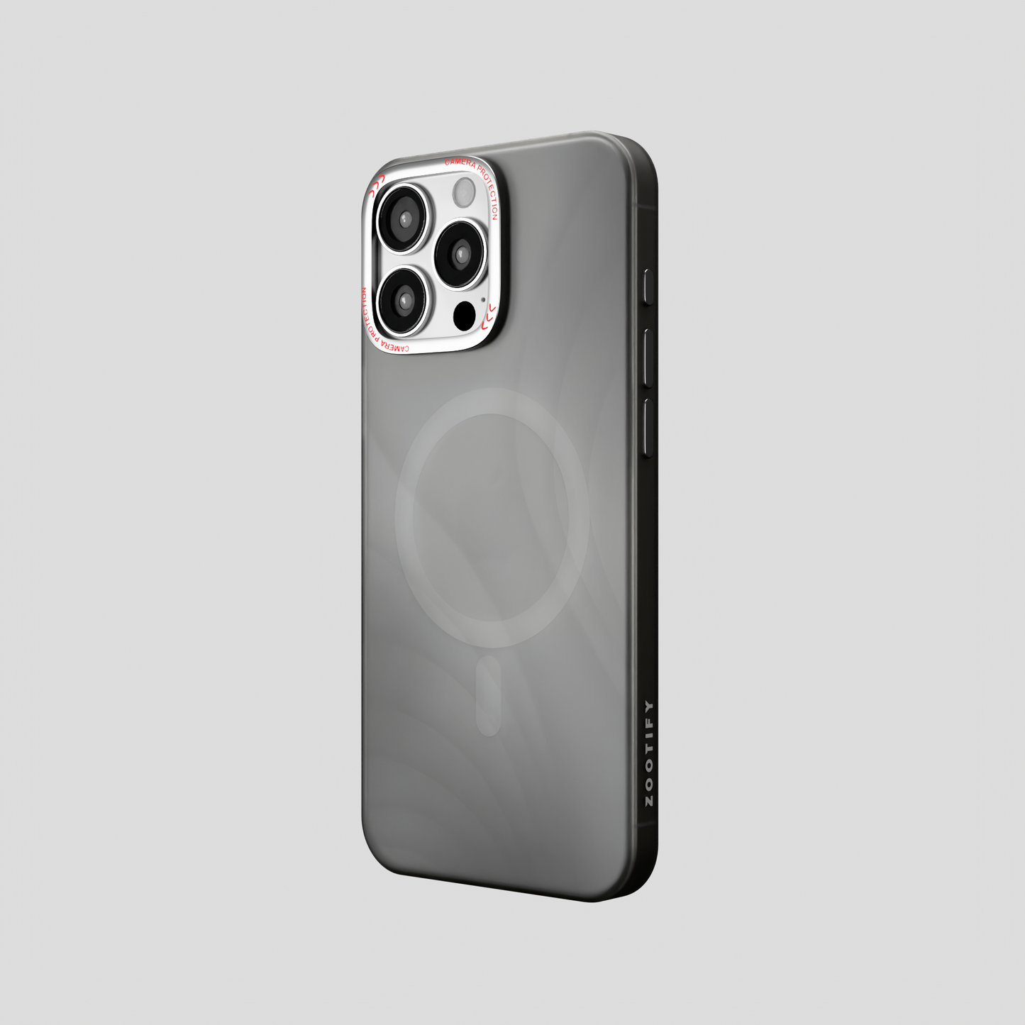 MeteorGlow – Titanium Grey Unique Frosted Finish MagSafe Case for iPhone 16 pro