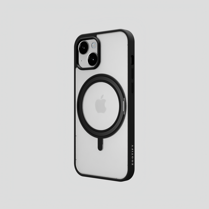 Orbit Grip – 360° Tactile O-Stand Clear transparent Case for iPhone 15