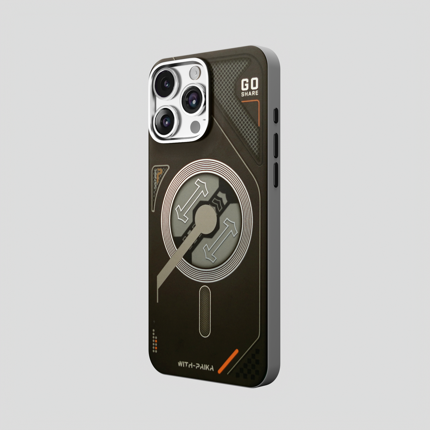 VectorEdge – Black Modern Aesthetics Magsafe case for iPhone 16 pro max
