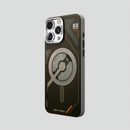 VectorEdge – Black Modern Aesthetics Magsafe case for iPhone 16 pro max