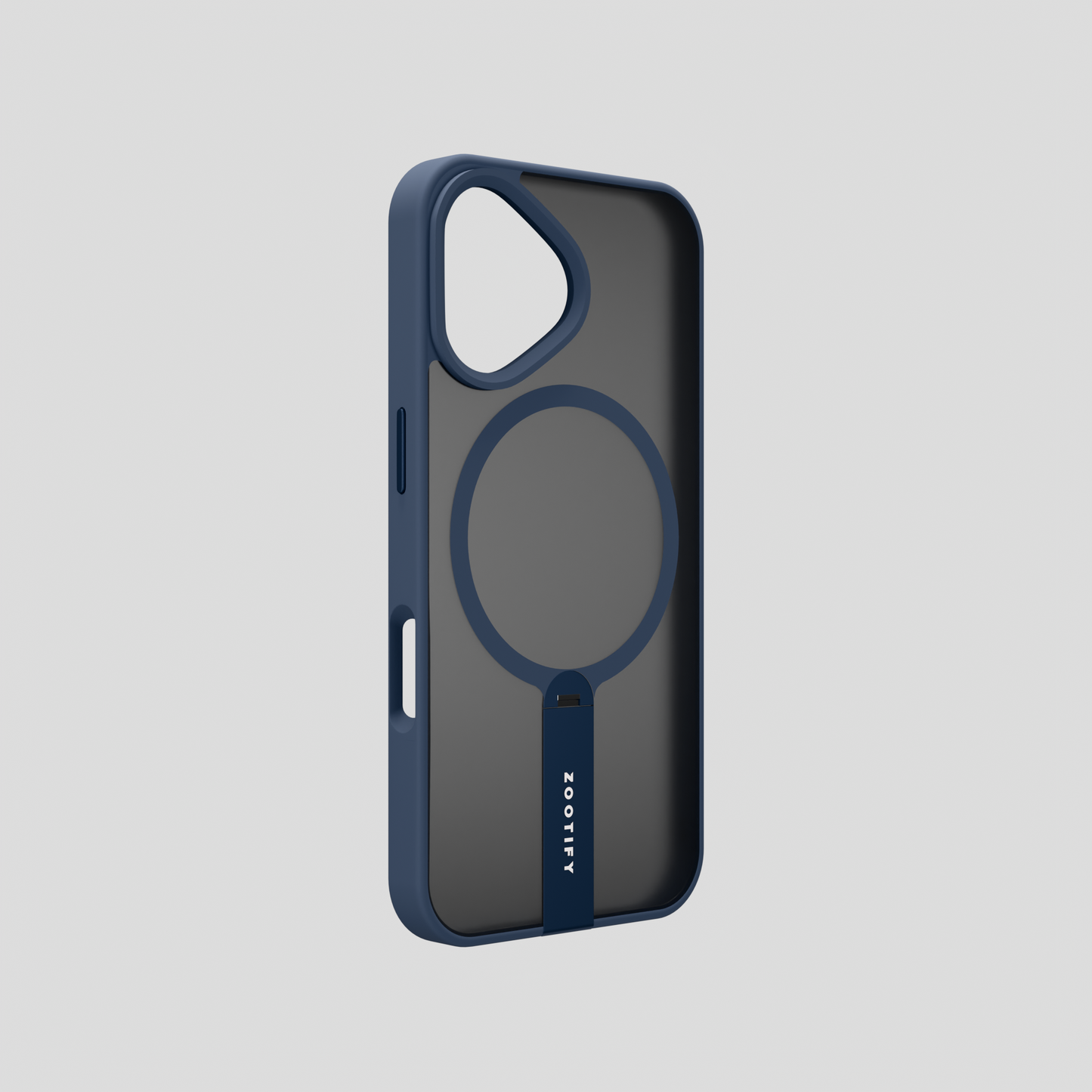 FroStand – Blue Matte MagSafe T-Stand Case for iPhone 16