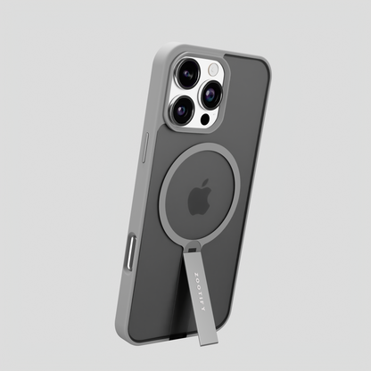 FroStand –  Titanium Grey Matte MagSafe T-Stand Case for iPhone 16 pro max
