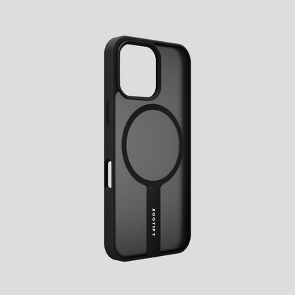 FroStand – Black Matte MagSafe T-Stand Case for iPhone 16 pro