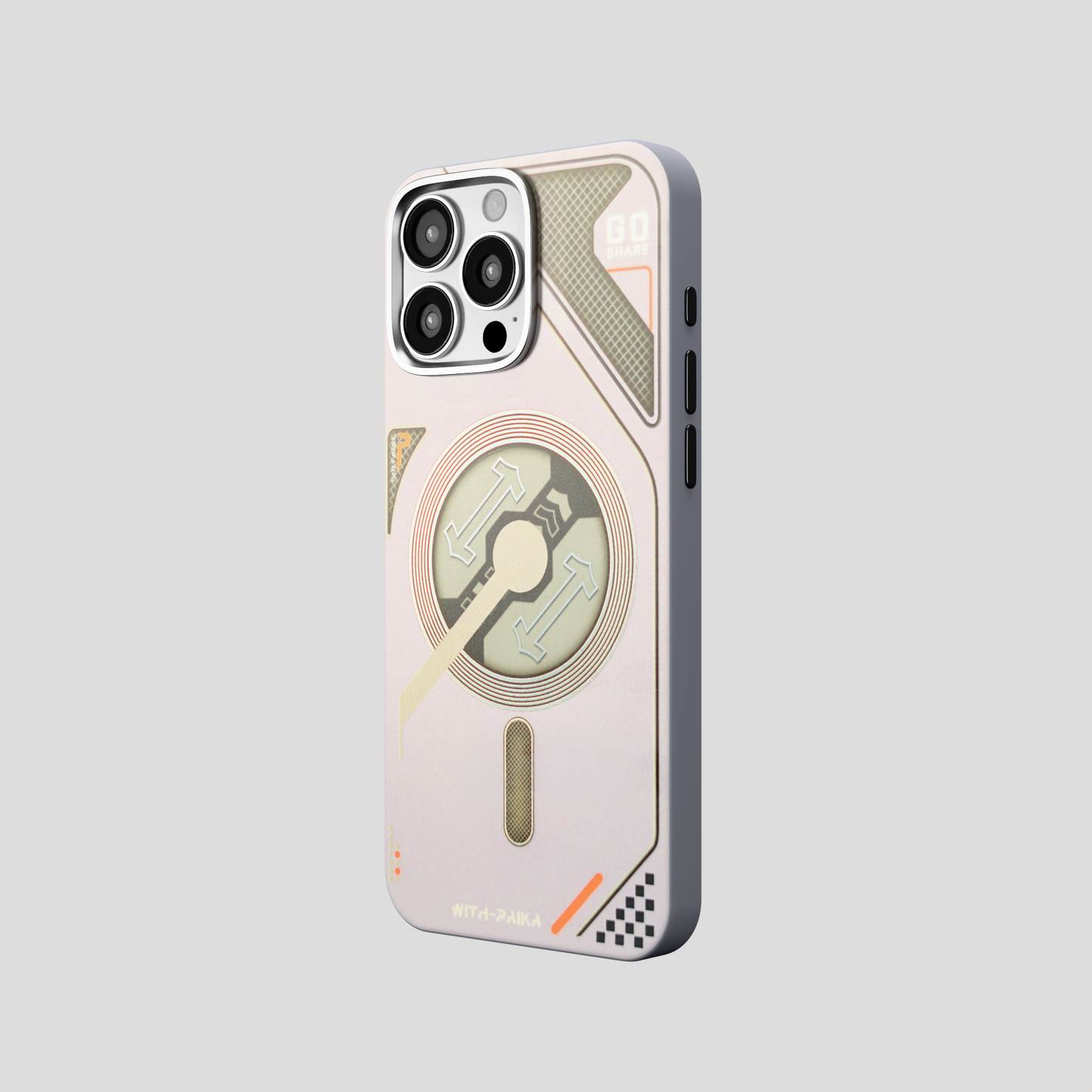 VectorEdge – Grey Modern Magsafe case for iPhone 16 pro