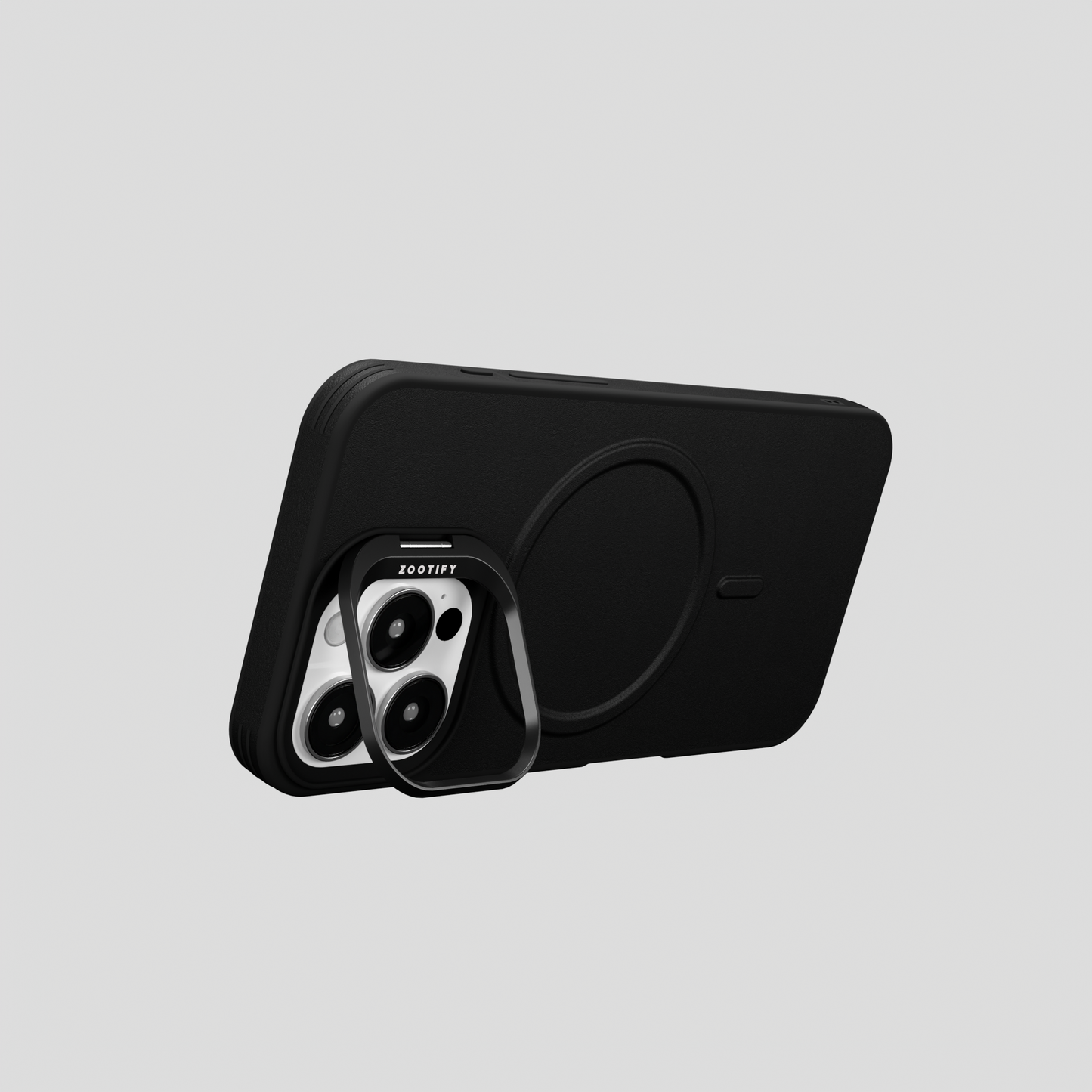 PrimoEdge – Black Luxe Leather design Magsafe case for iPhone 16 pro