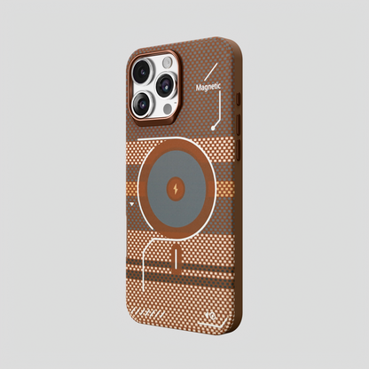 ArtiShell – Brown Detachable Layer Modular MagSafe Case for IPhone 16 pro max