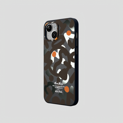 NeoWave – Unique Double-layer Print Frosted MagSafe Phone Cover for iPhone 15