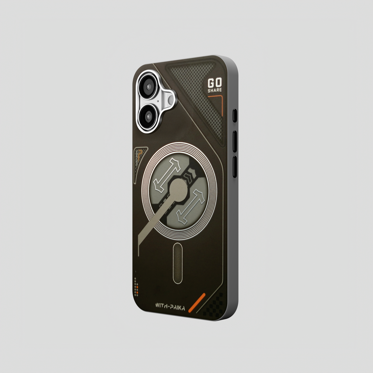 VectorEdge – Black  Modern Aesthetics Magsafe case for iPhone 16