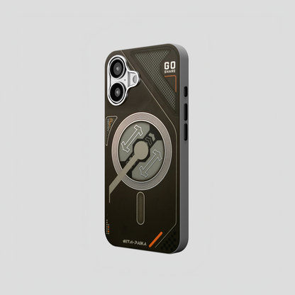 VectorEdge – Black  Modern Aesthetics Magsafe case for iPhone 16