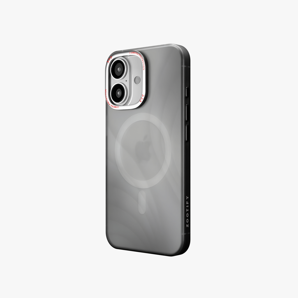 MeteorGlow – Titanium Grey Unique Frosted Finish MagSafe Case for iPhone 16