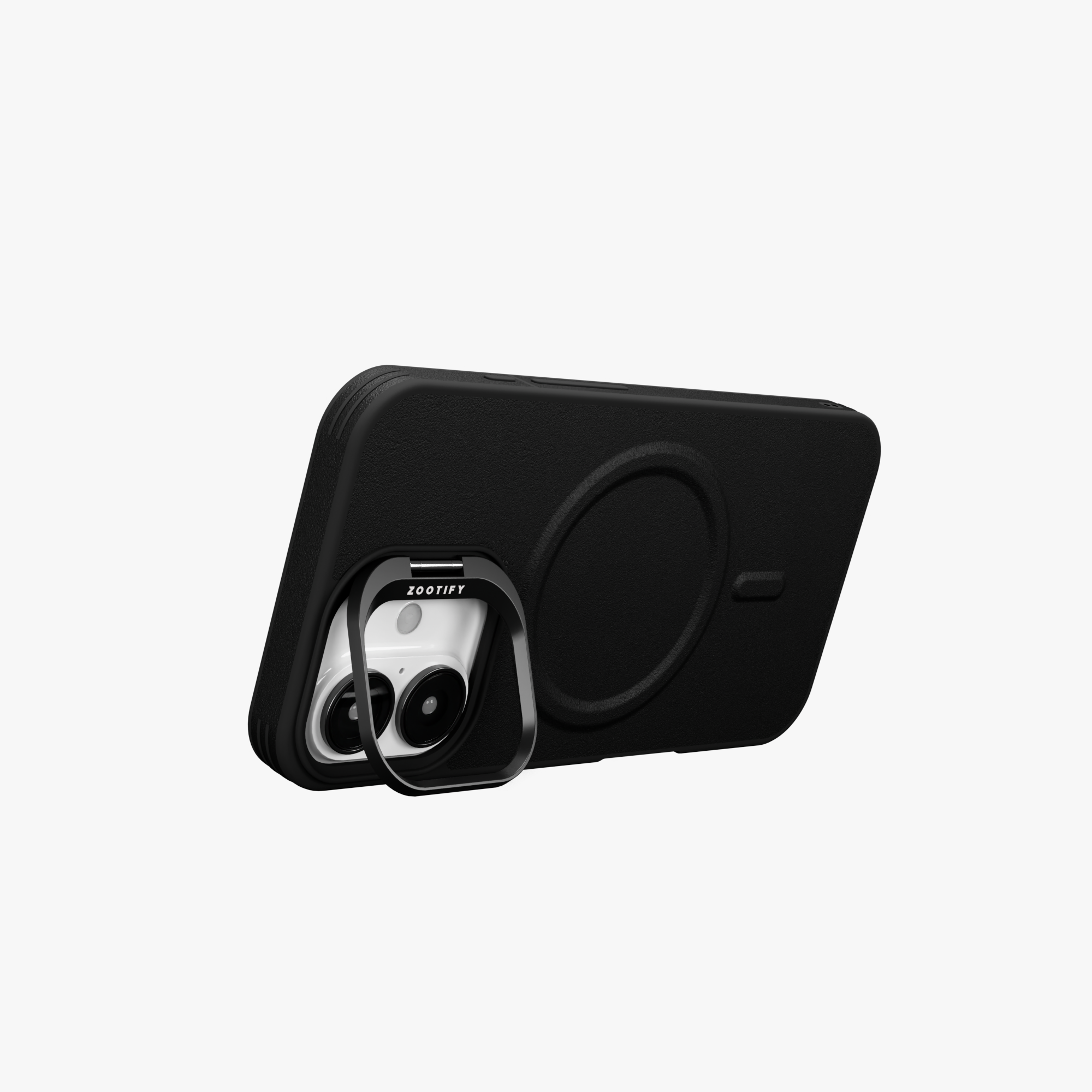 PrimoEdge – Black Luxe Leather Design Magsafe Case for iPhone 16