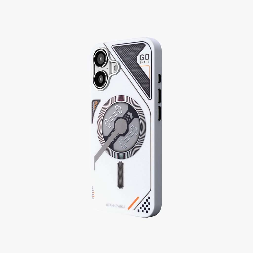 VectorEdge – White Modern Aesthetics MagSafe case for iPhone 16