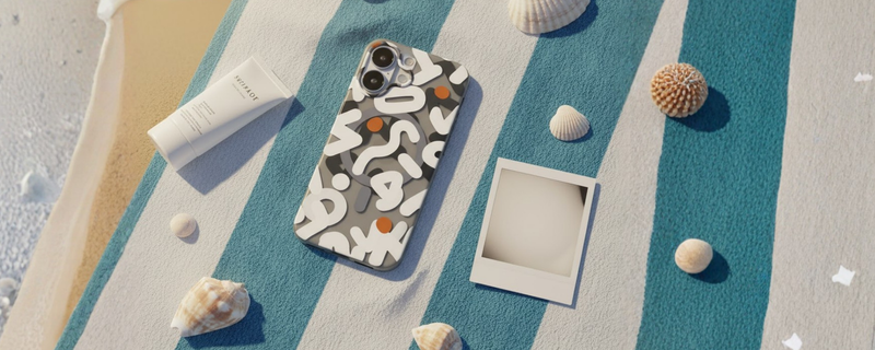 NeoWave – White Double-layer Print Frosted MagSafe Phone Cover for iPhone 16 mobile banner 1