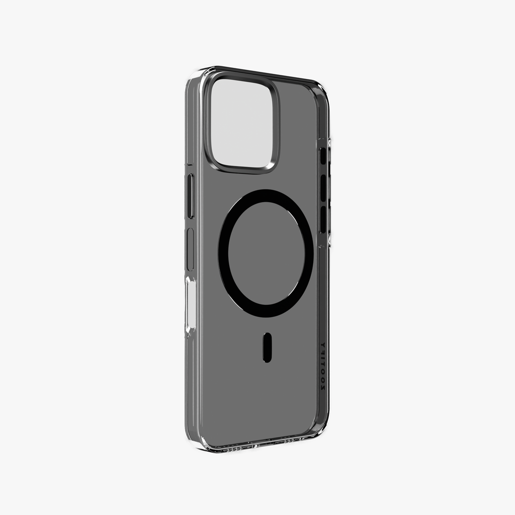 Ironclad Aura – Smoky Grey MagSafe Transparent Shield Case for iPhone 16 pro