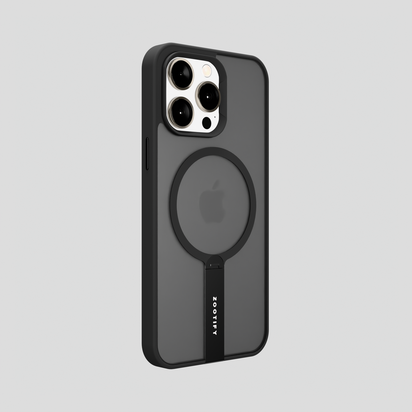 FroStand – Black Matte MagSafe T-Stand Case for iPhone 15 pro max