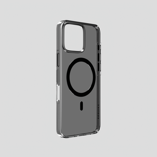 Ironclad Aura – Smoky Grey MagSafe Transparent Shield Case for iphone 16 pro