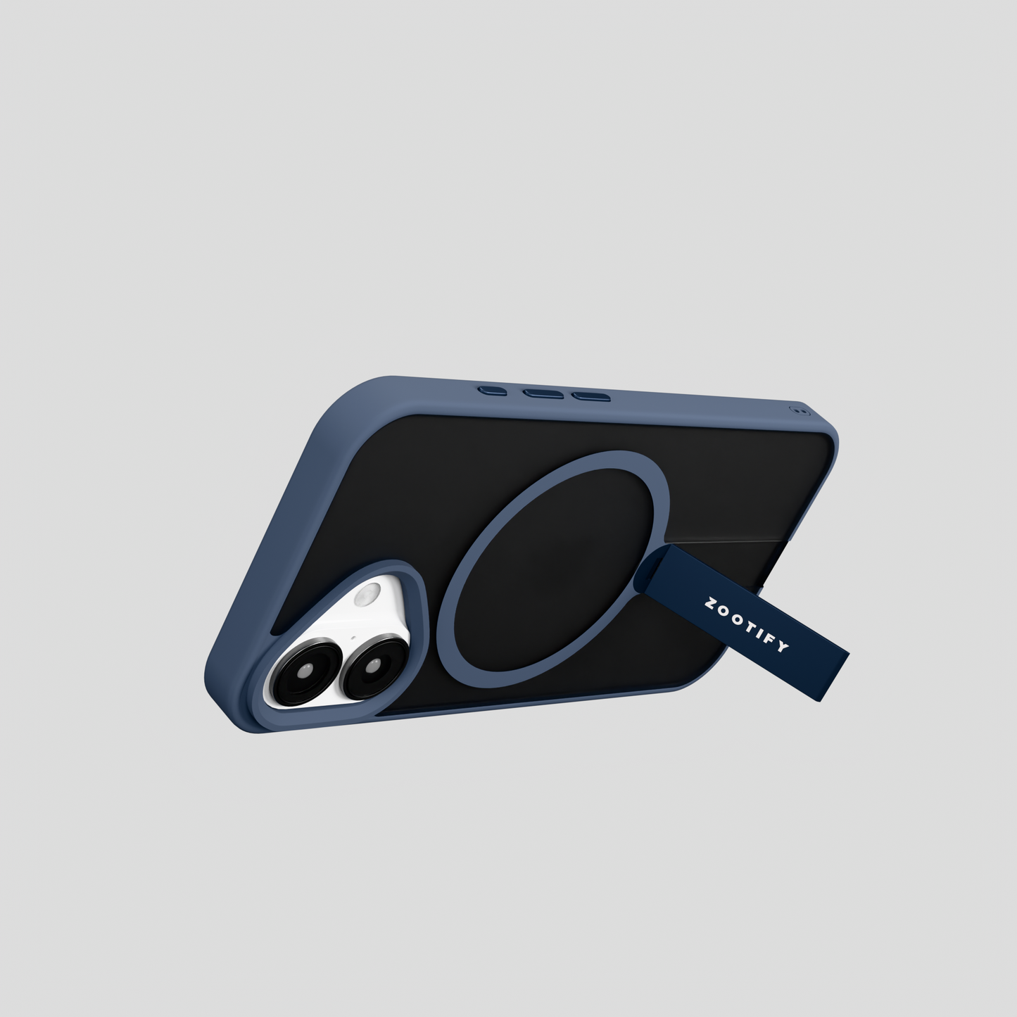 FroStand – Blue Matte MagSafe T-Stand Case for iPhone 16
