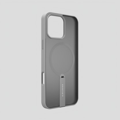 FroStand –  Titanium Grey Matte MagSafe T-Stand Case for iPhone 16 pro max