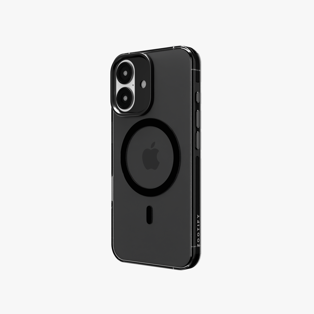 Ironclad Aura –  Smoky Grey MagSafe Transparent Shield Case for iPhone 16