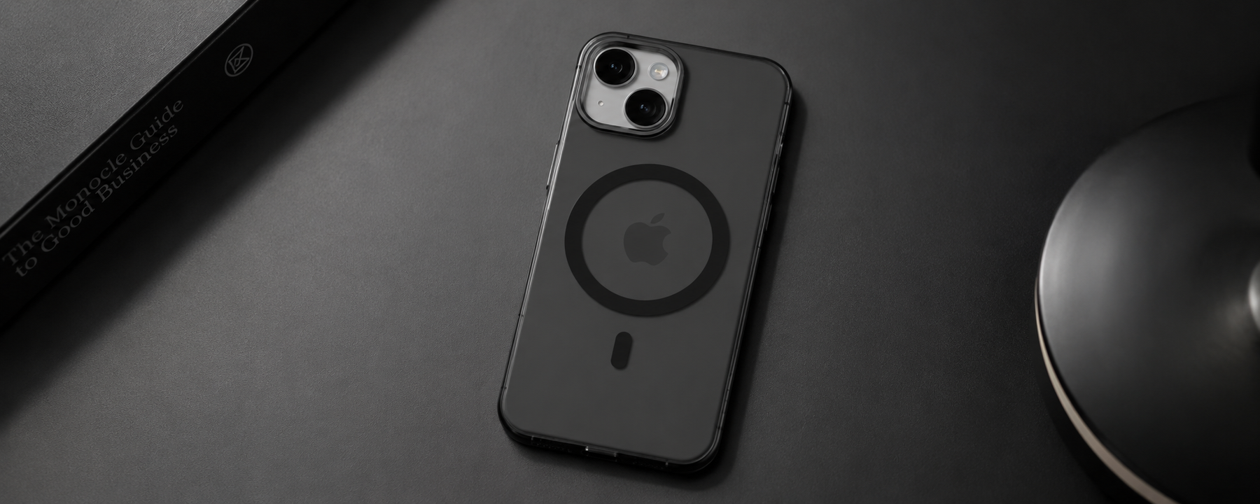 Ironclad Aura – Smokey Grey Magsafe Transparent Shield Case for iPhone 15 banner 1