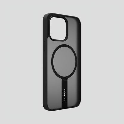 FroStand – Black Matte MagSafe T-Stand Case for iPhone 15 pro max