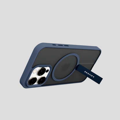 FroStand – Blue Matte MagSafe T-Stand Case for iPhone 15 pro max