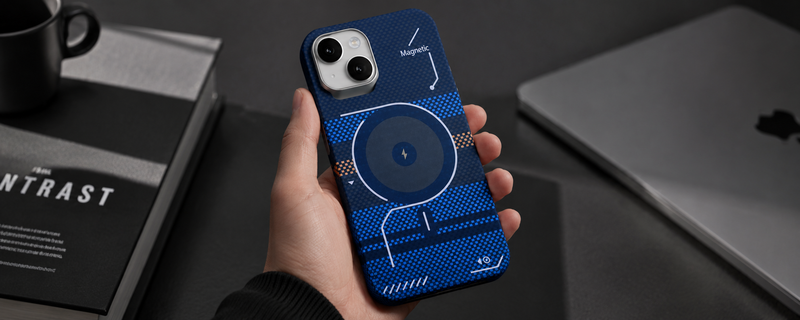 ArtiShell – Blue Detachable Layer Modular MagSafe Case for iPhone 15 mobile banner 2