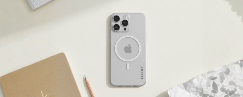 Textura – White PaperFeel MagSafe Case for iPhone 16 pro max mobile banner 1