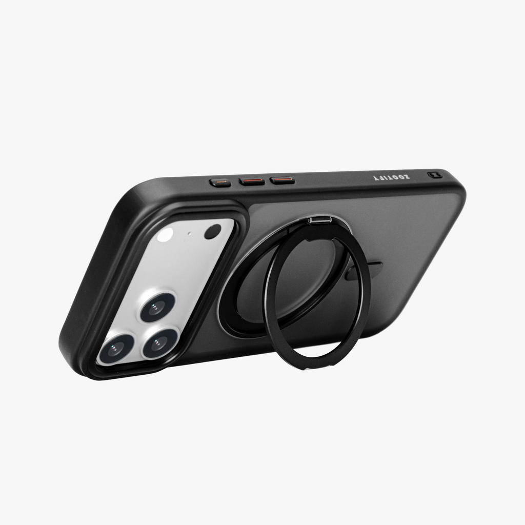 Orbit Grip – Black O-Stand MagSafe case cover for iPhone 17 Pro Max
