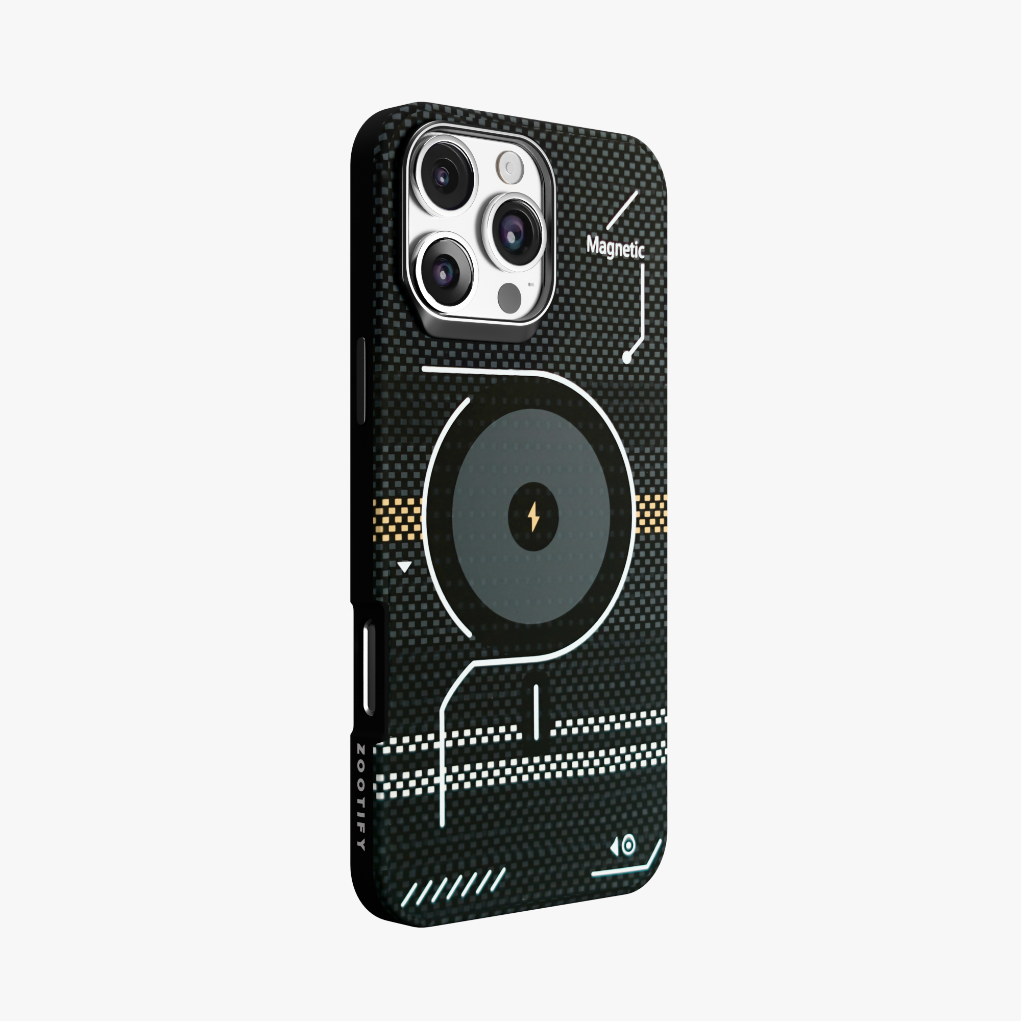 ArtiShell – Black Detachable Layer Modular MagSafe Case for iPhone 16 pro max