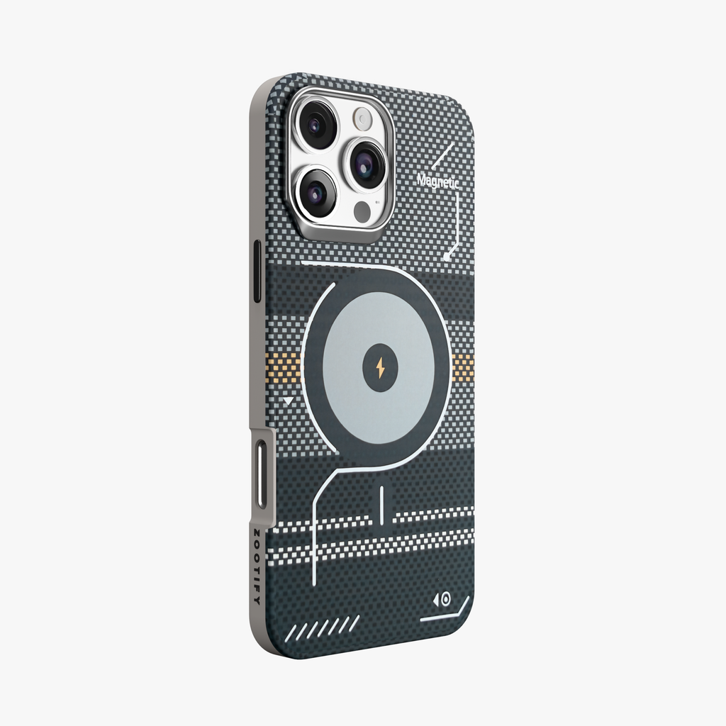 ArtiShell – Grey Detachable Layer Modular MagSafe Case for iPhone 16 pro max