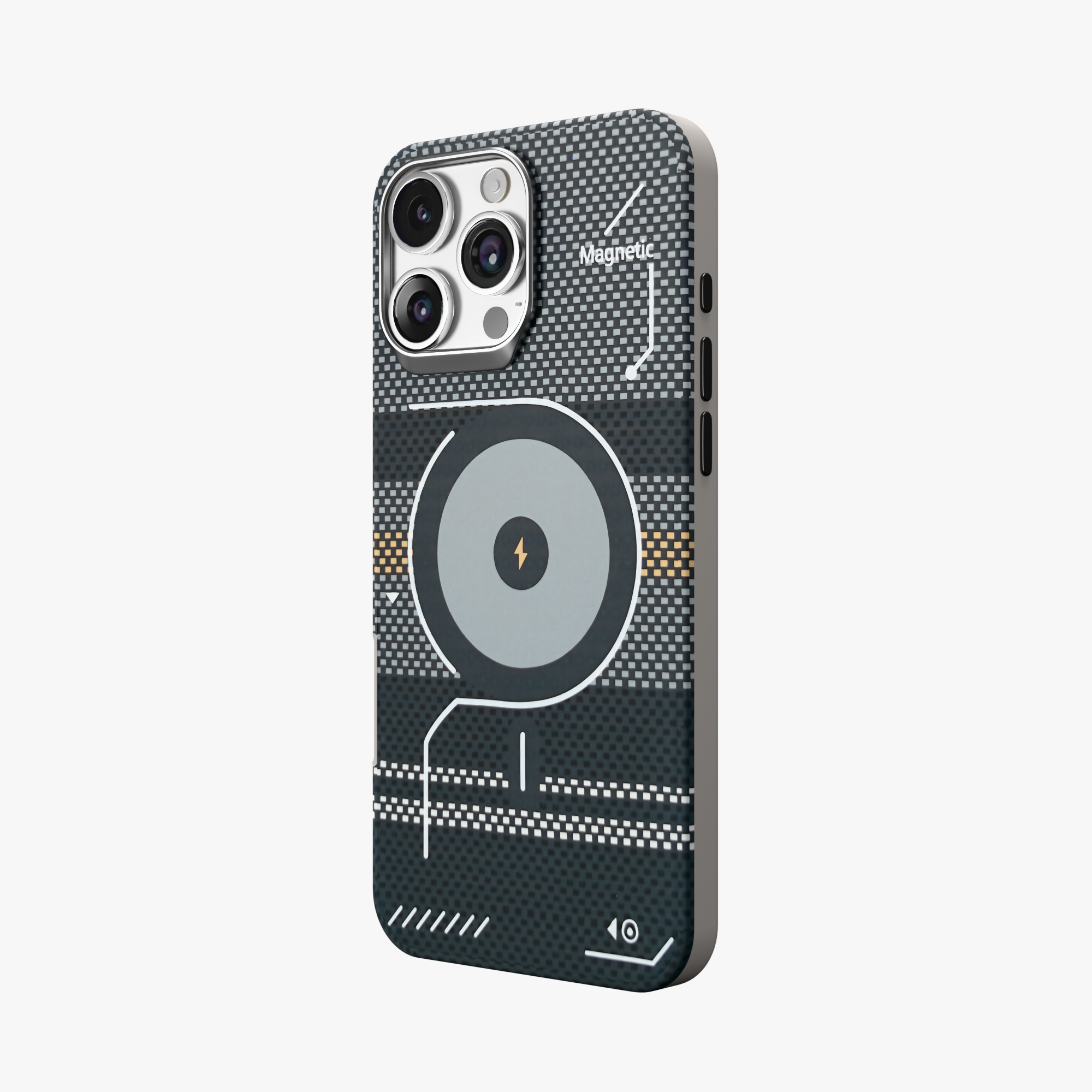 ArtiShell – Grey Detachable Layer Modular MagSafe Case for iPhone 16 pro max