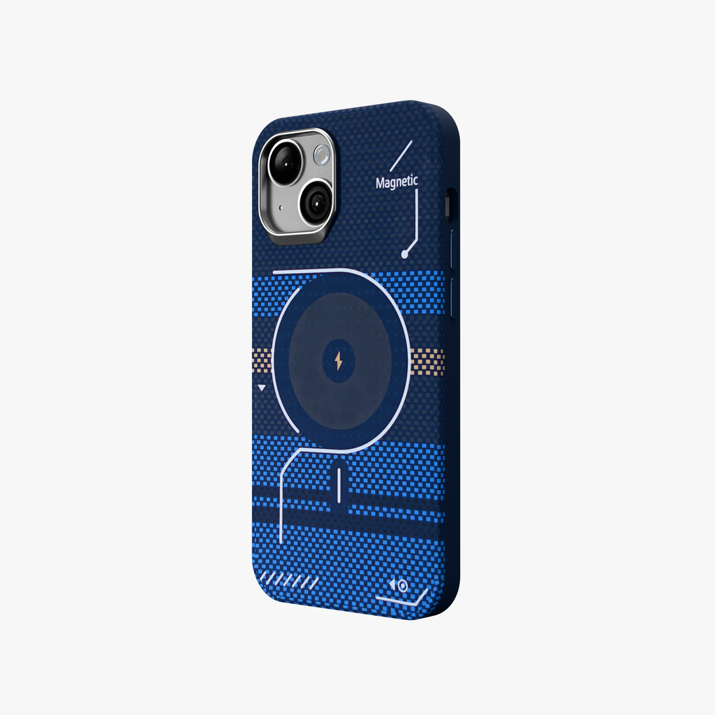 ArtiShell – Blue Detachable Layer Modular MagSafe Case for iPhone 15