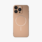 CamSafe – Brown Minimal phone case with Kickstand & LensGuard for iPhone 16 pro max