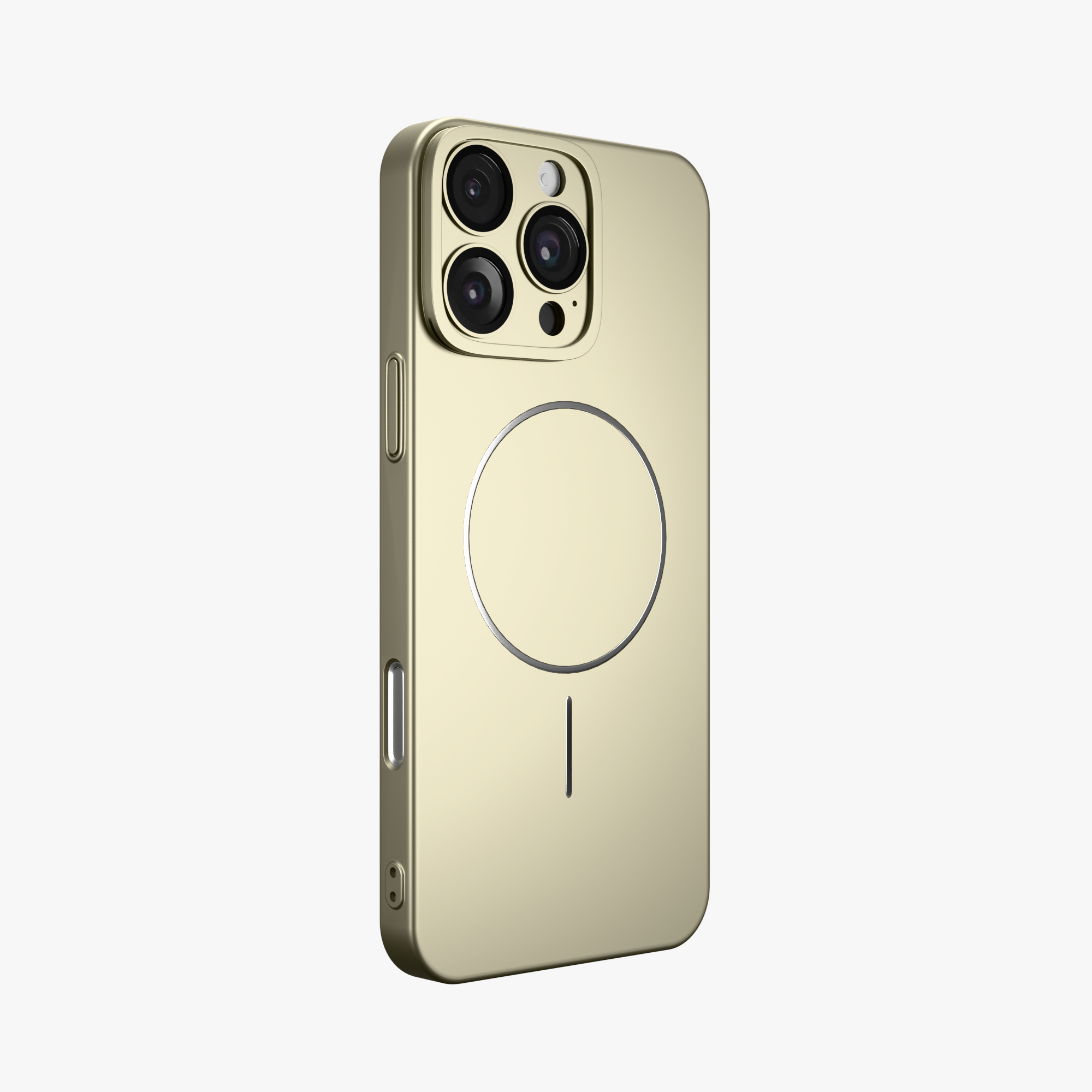 CamSafe – Grey Minimal phone case with Kickstand & LensGuard for iPhone 16 pro max