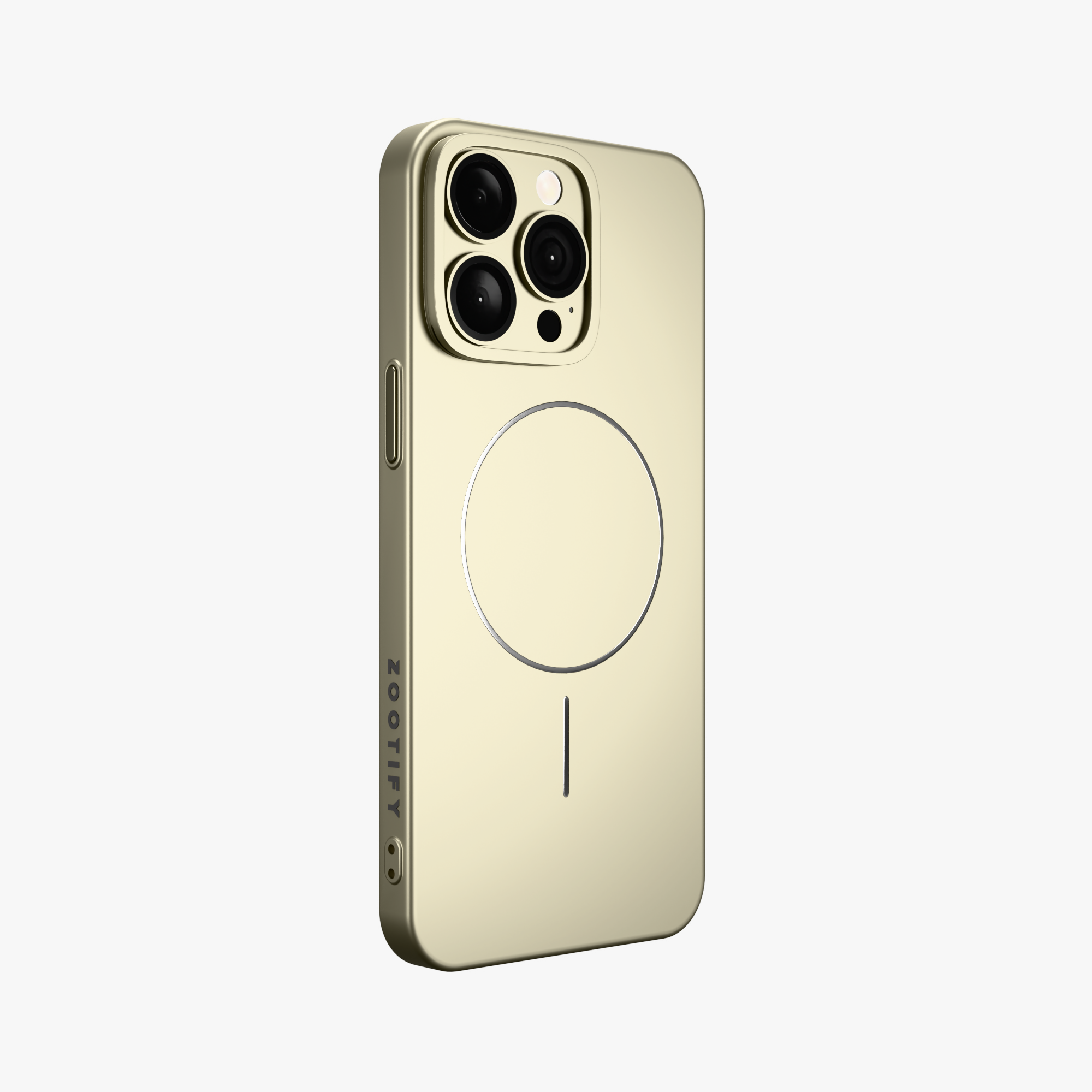 CamSafe – Grey Minimal phone case with Kickstand & LensGuard for iPhone 15 pro max