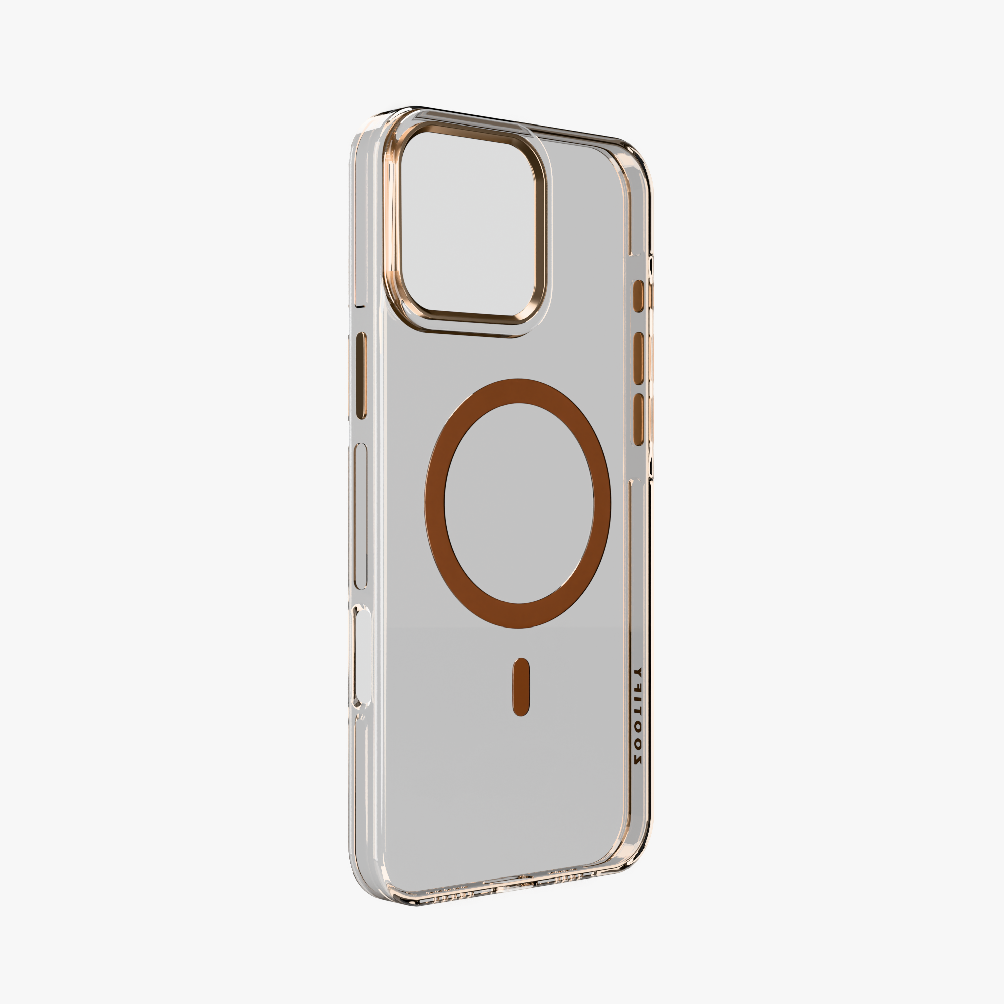 Crystal Flux – Desert Transparent Magnetic Case for iPhone 16 pro max