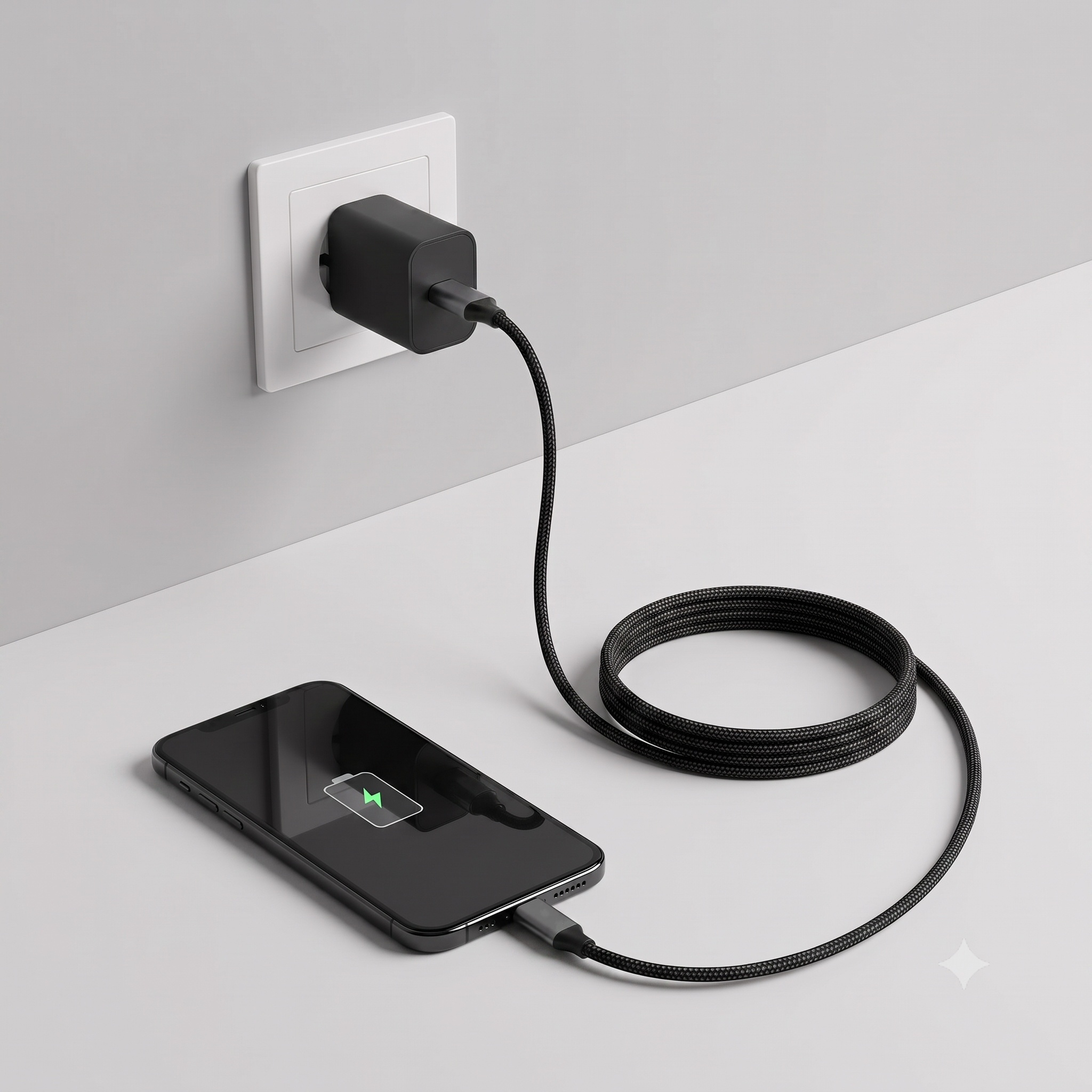 Zootify PWR 30W Type-C to Lightning Fast Charging Data Cable – 1m Grey