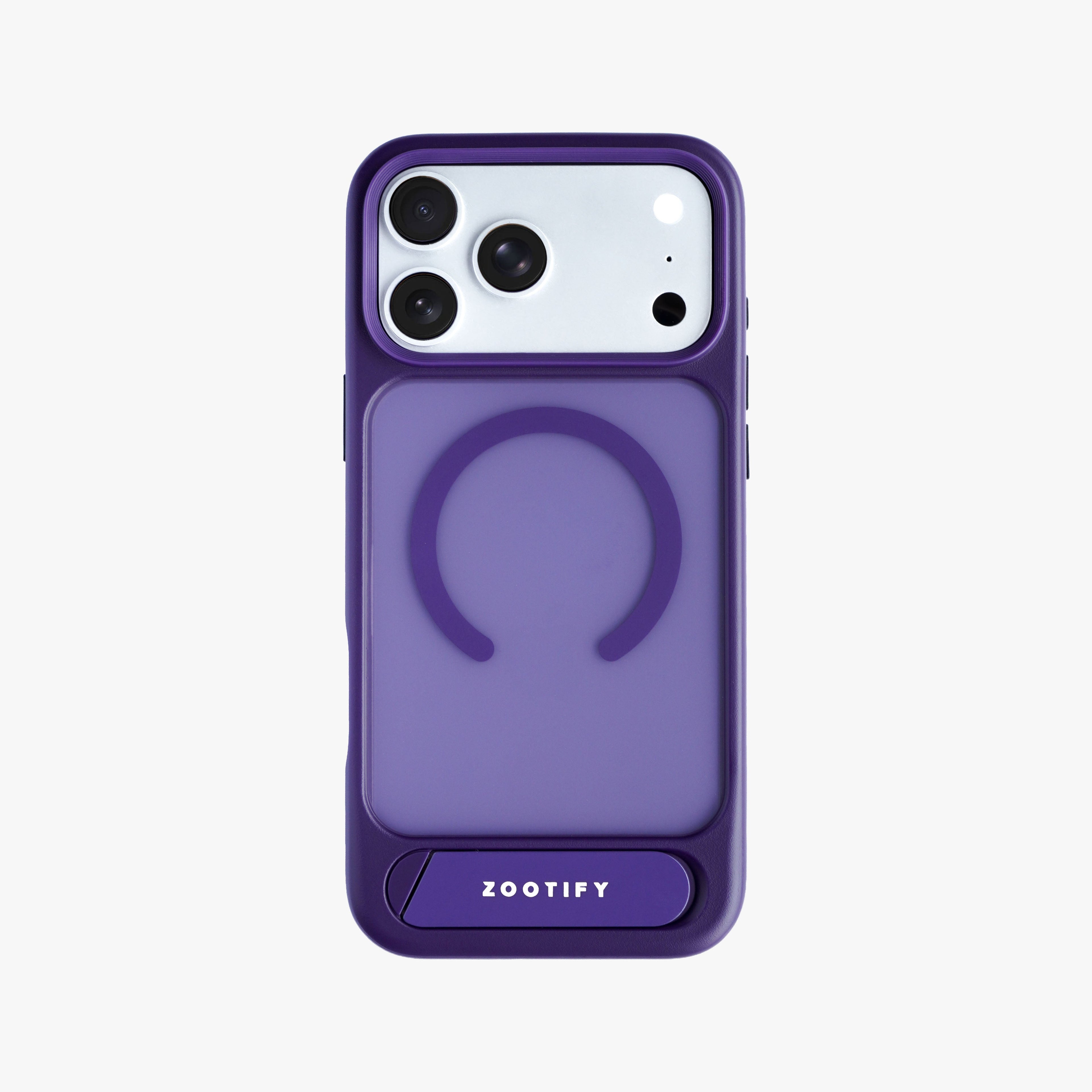 Frostand – Purple Frosted MagSafe Case Cover with Kickstand for iPhone 17 Pro Max
