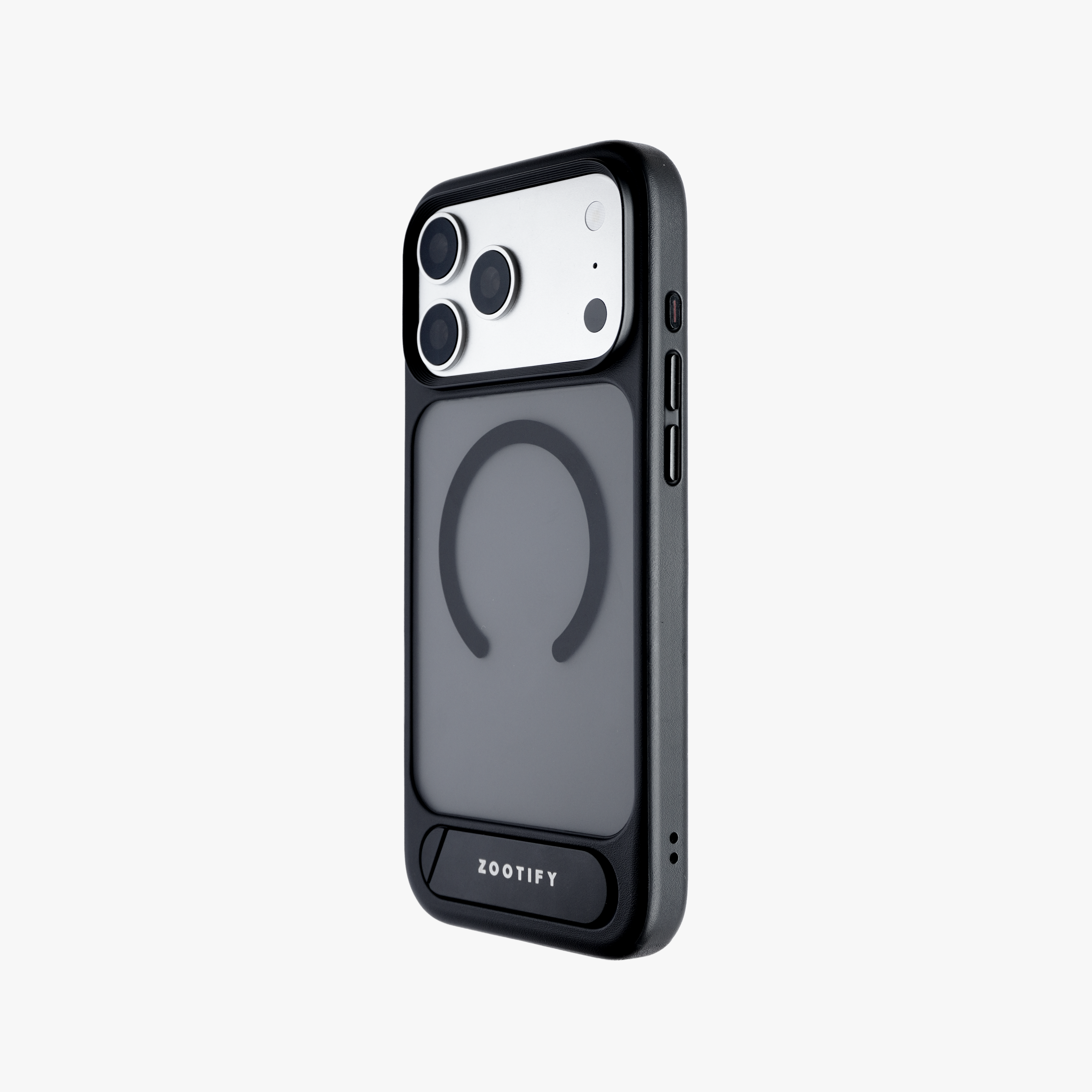 Frostand – Black Frosted MagSafe Case Cover with Kickstand for iPhone 17 pro
