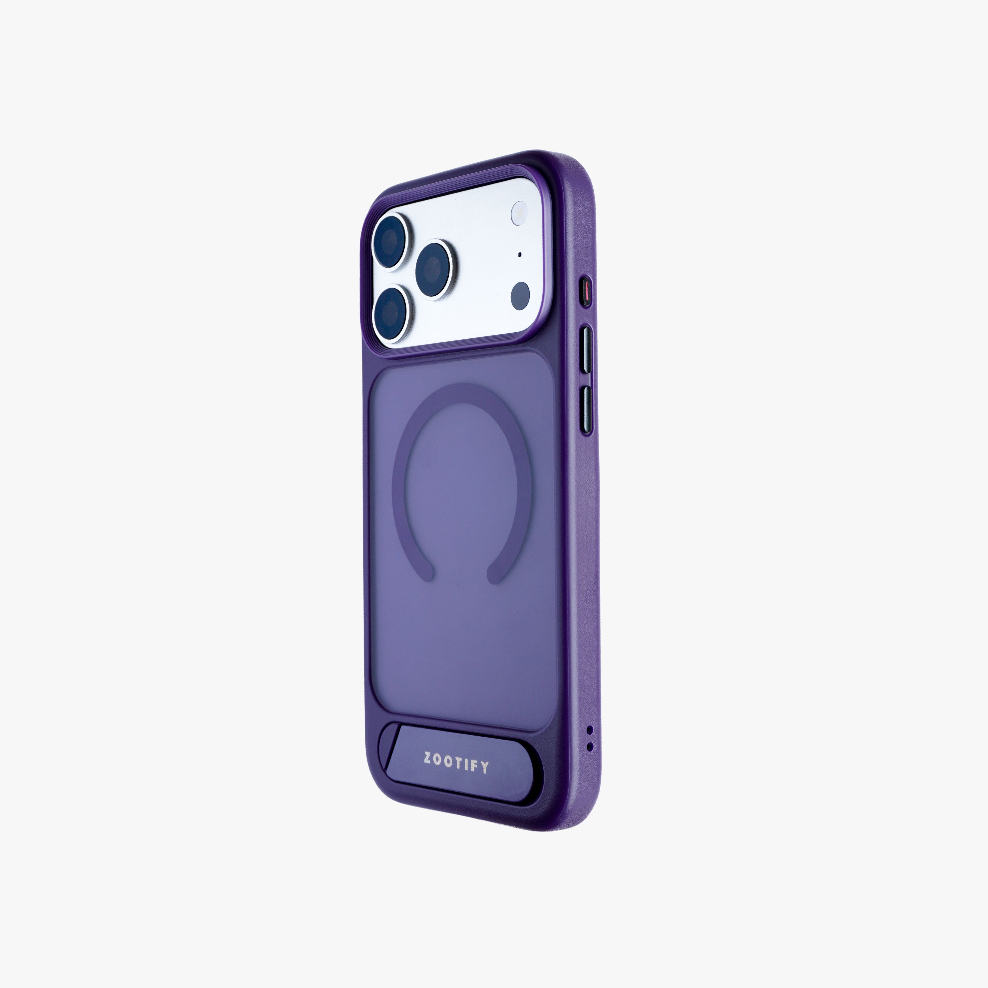 Frostand – Purple Frosted MagSafe Case Cover with Kickstand for iPhone 17 Pro Max