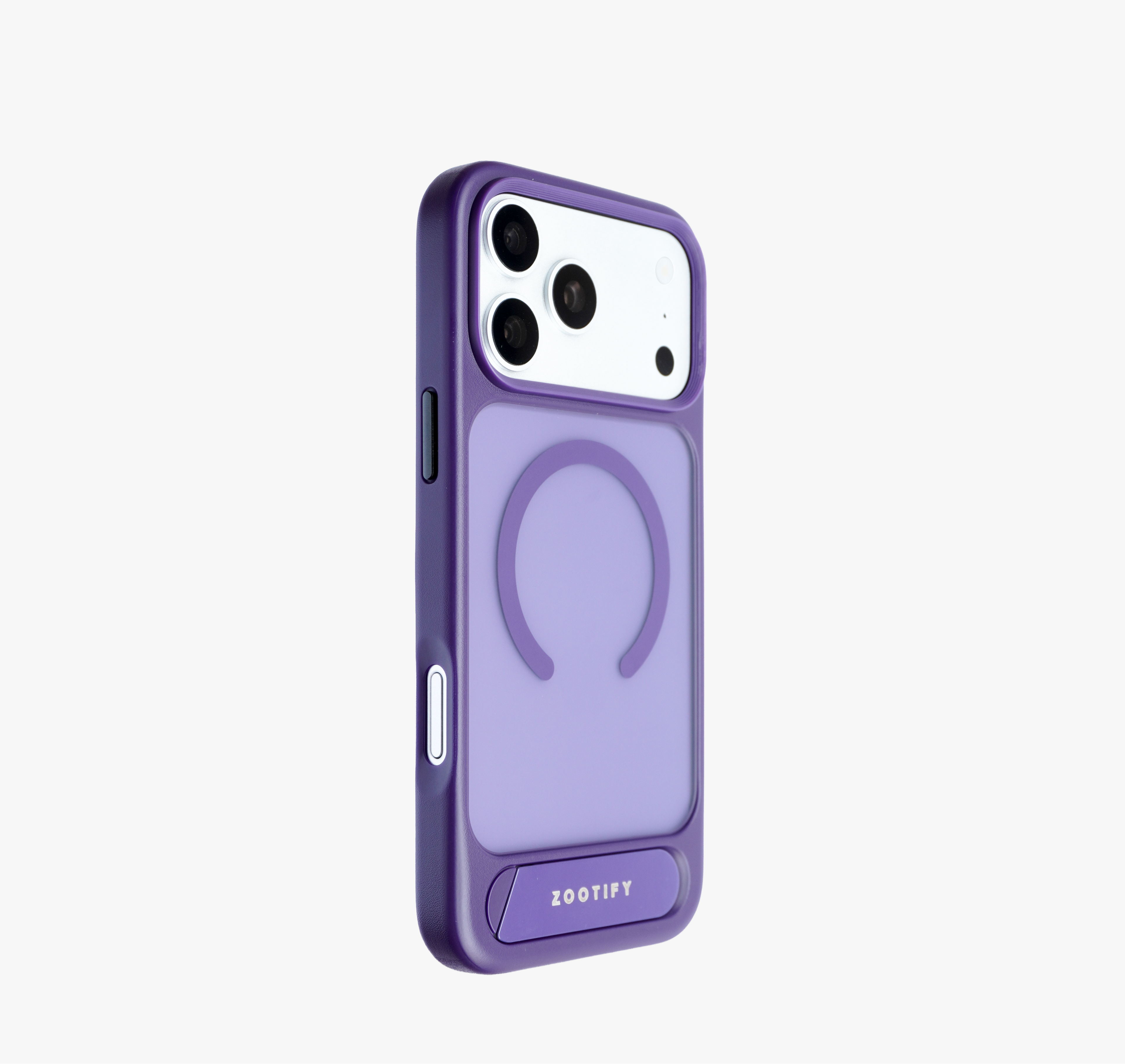 Frostand – Purple Frosted MagSafe Case Cover with Kickstand for iPhone 17 Pro Max