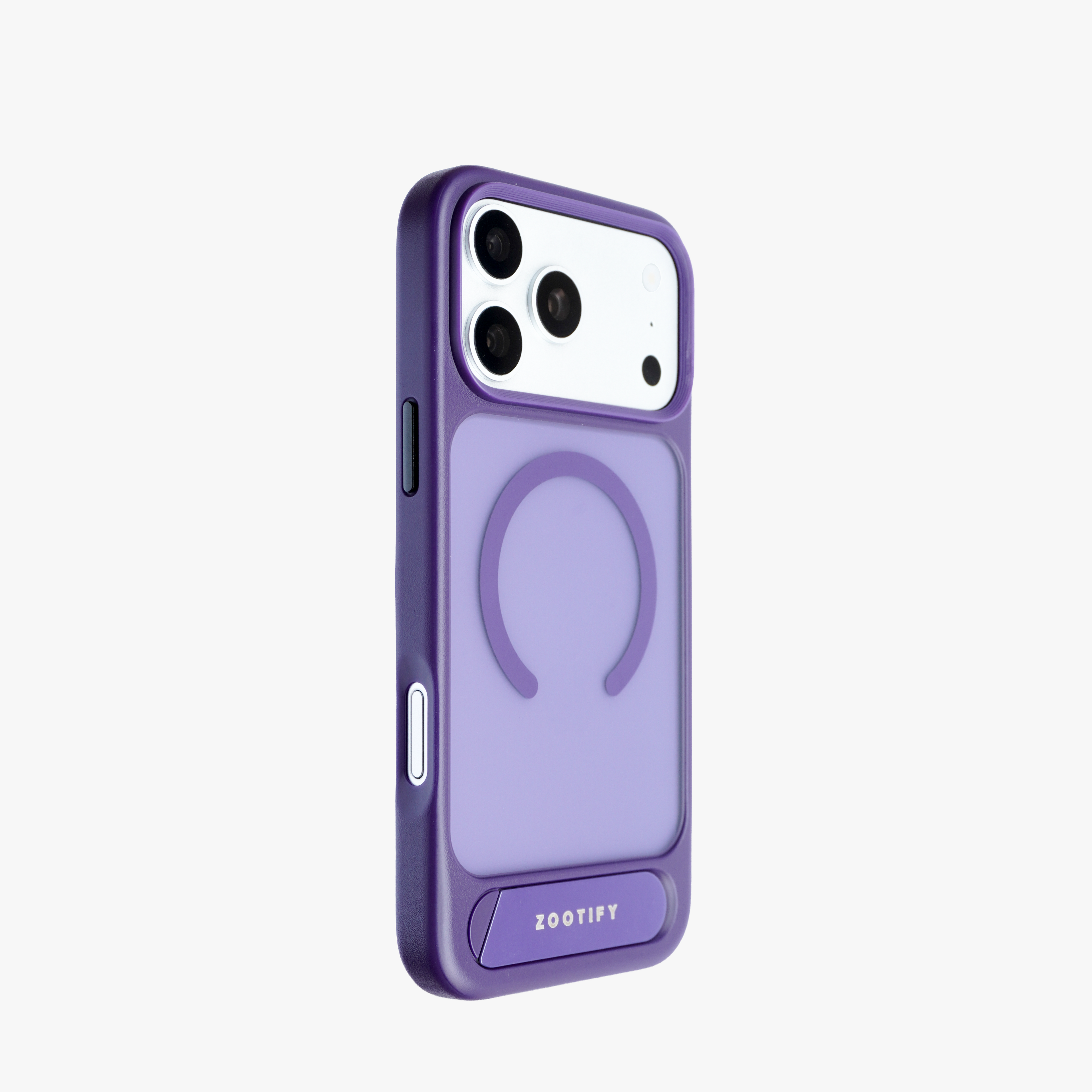 Frostand – Purple Frosted MagSafe Case Cover with Kickstand for iPhone 17 pro
