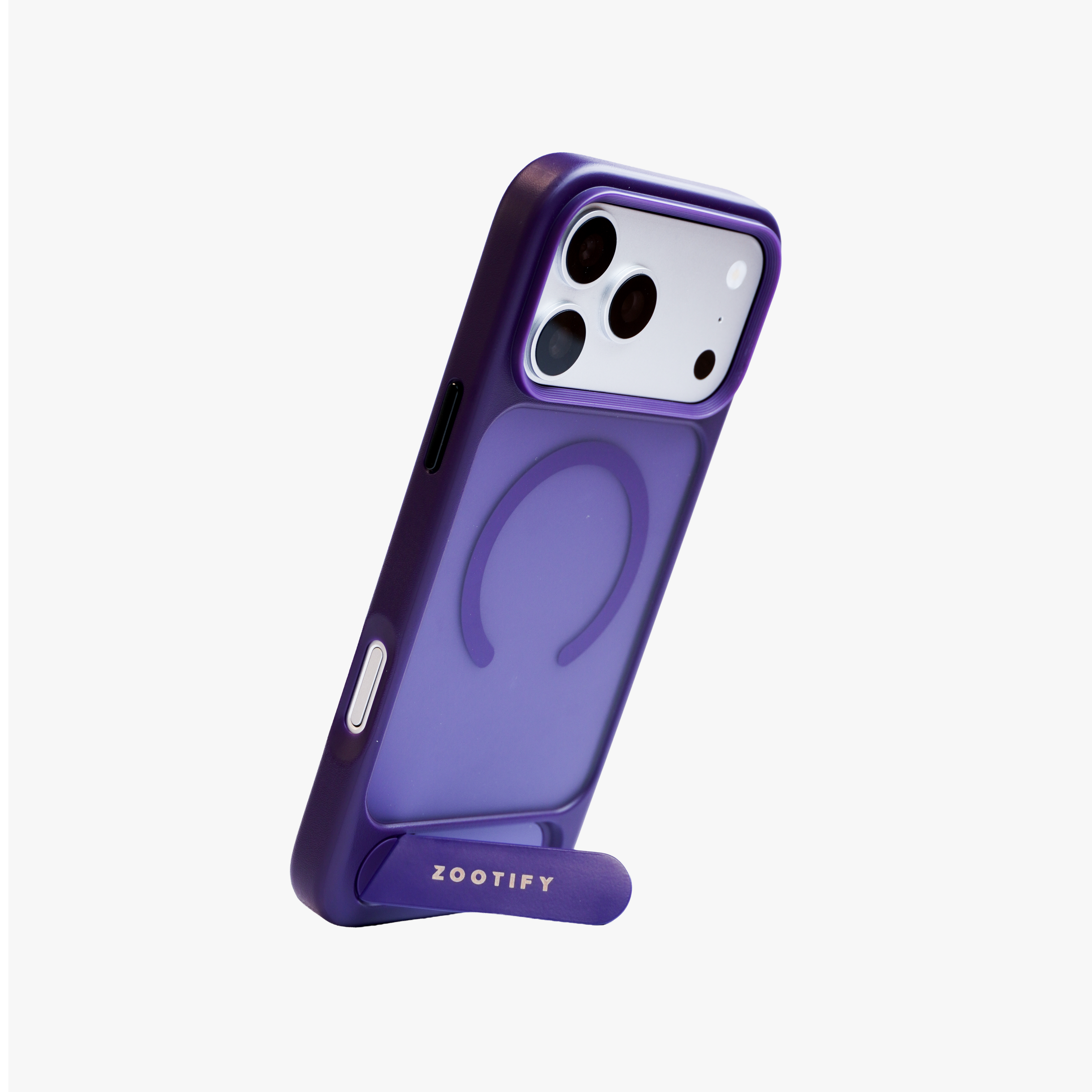 Frostand – Purple Frosted MagSafe Case Cover with Kickstand for iPhone 17 Pro Max