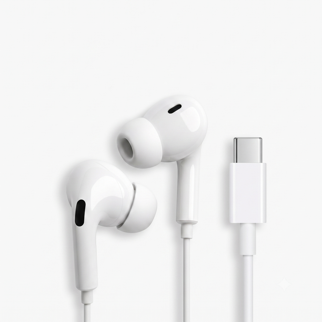 Zootify Aura 3 - Type C Wired Earphones with Mic | White
